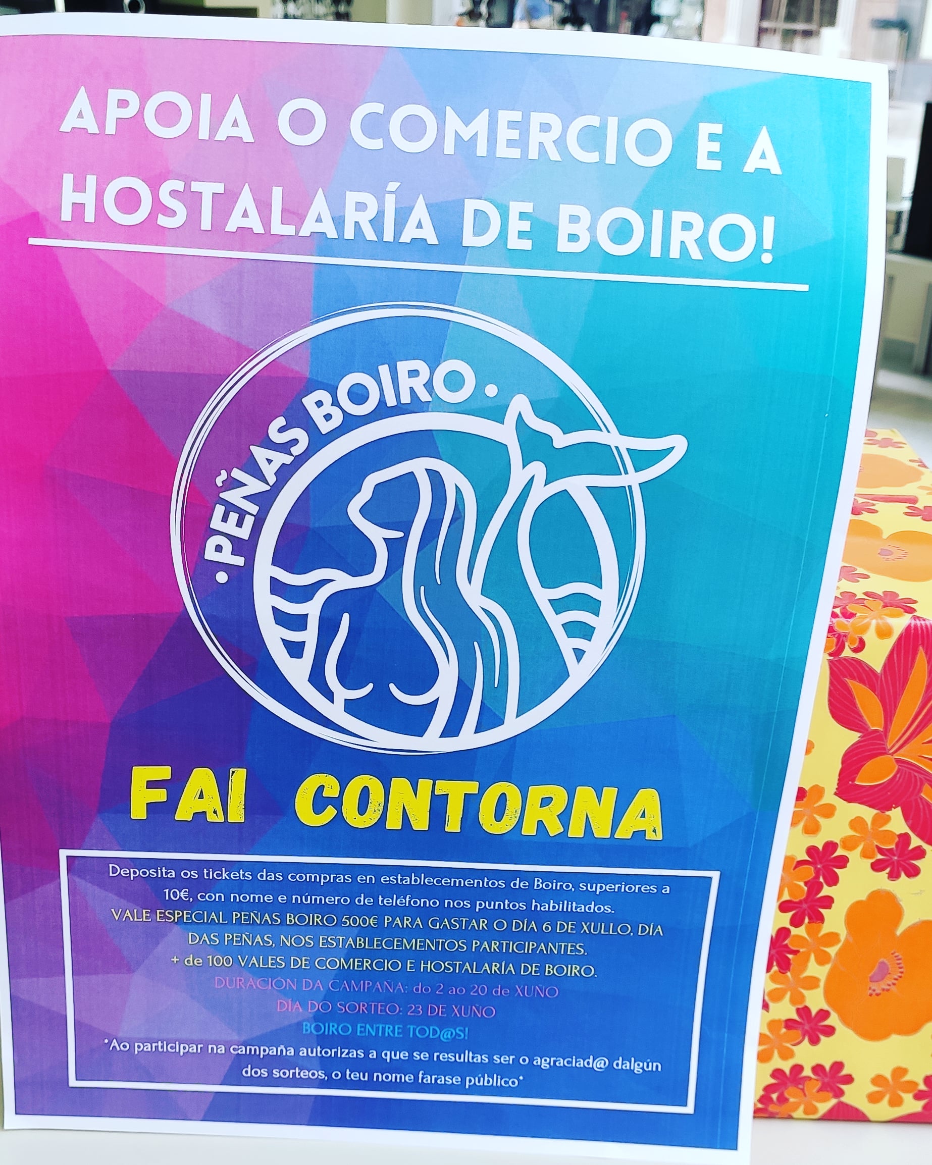 Apoia o comercio e hostalería de Boiro